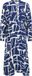 b.young BYIHAMMA DRESS 2 Dames Midi Jurk Kniehoogte Driekwart Mouw Ronde Hals Borstzak Multicolor Printopdruk Knopen Viscose Linnen Polyamide