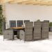 Maison Exclusive - Salon de jardin 9 pièces avec coussins, rotin synthétique gris