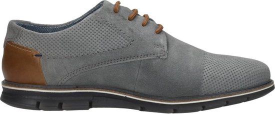 Bugatti Simone Comfort Veterschoenen Laag - licht grijs - Maat 42