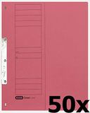ELBA 100551896 Smart Line Half Front Cover Hanging Folders, 50 Pieces, Red