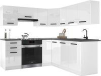 B BELINI GROUP BELINI Keukenblok ITALIA 6 - Keukenmeubel Set 360 cm Wit Hoogglans