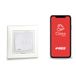 Vemer VE780201 ASSO WIFI INT - ingebouwde thermostaat, wekelijkse programmering via app, compatibel met ronde inbouwboxen, stroomvoorziening 230 V, opaalwit
