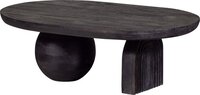 WOOOD Steppe Salontafel - Mango Hout - Zwart - Industrieel - 38x110x72cm
