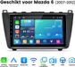 Junsun Autoradio Linux Systeem Dubbel din Geschikt voor Mazda 6 GG 2007-2012 - Touchscreen - Bluetooth 5.0 - Navigatie - Stuurwielbediening - WiFi - FM radio - RDS