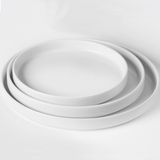 HENDI Bord met hoge rand – wit porselein – Ø280 mm – vaatwasser- en magnetronbestendig