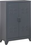 HOMCOM Archiefkast - Metaal - 75x33x110cm - Grijs