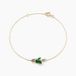 Icecat Bracelet Angie Or Jaune Émeraude Diamant