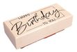 Rayher Stempel hout "Happy Birthday to you", 4 x 9 cm