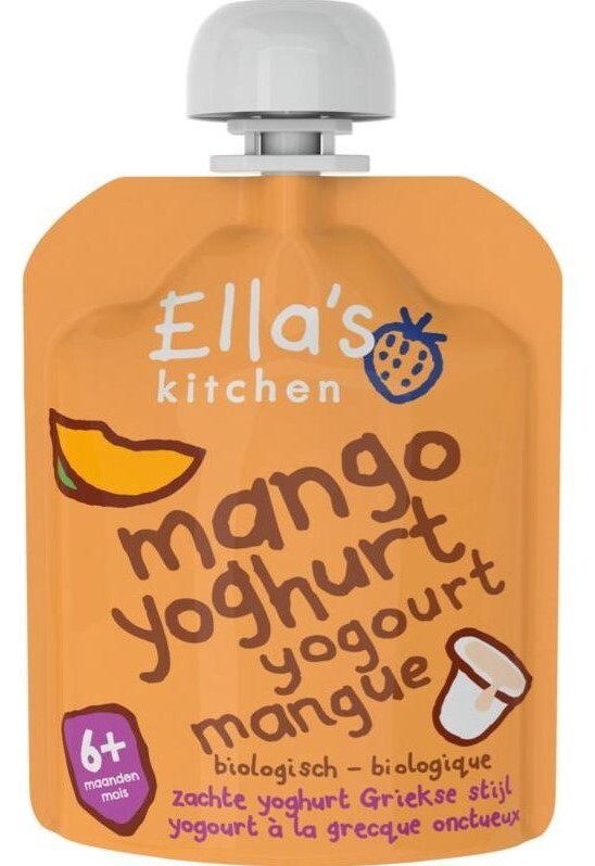 ella's kitchen Mango yoghurt griekse stijl 6+ maanden bio 90g