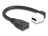 DeLOCK 90321 HDMI kabel 0,2 m Zwart, Wit