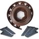 Solidchoice - Bordure de jardin flexible en plastique, 10 cm de haut, 10 m de long avec 30 ancres de sol