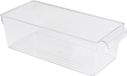 Urban Living Koelkast/keuken organizer mand/bak - transparant - kunststof - L32 x B15 x H10 cm