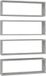 vidaXL Wandschappen kubus 4 st 80x15x26,5 cm bewerkt hout betongrijs