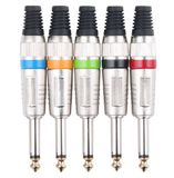 Pronomic JPLUG Kleurige Jackplug - Set Van 5, Plug gekleurd gemarkeerd