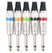 Pronomic JPLUG Kleurige Jackplug - Set Van 5, Plug gekleurd gemarkeerd