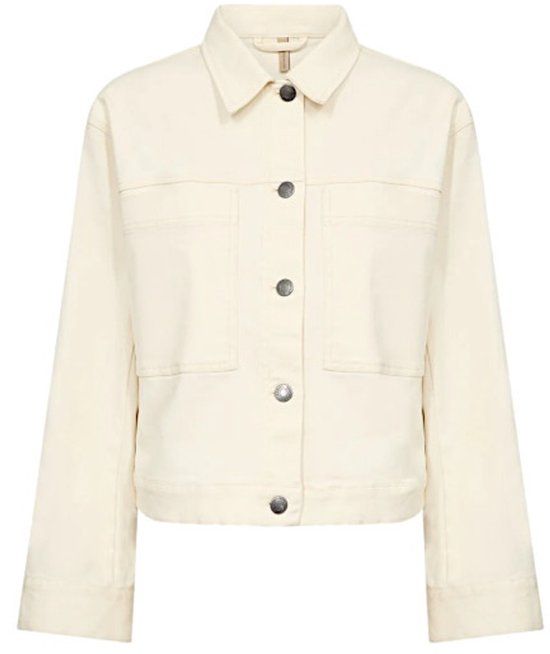 Soya Concept Spijkerjas 41527-1620 Beige Katoen Denim Dames L