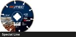Rotec diamantzaag FEX - X-Lock, Ø115 x 2,2 x 22,2 mm.
