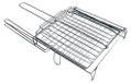 Grille rabattable, dimensions 30 x 40 cm
