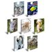 HERMA Set van 10 stuks A4-mappen met dierenmotief, met dierenmotief, hoogglans-look, elastiek, binnenkleppen en binnenprint voor jongens en meisjes, 10 stuks