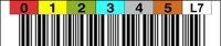 LTO Astar LTO 7 Label horizontale nummercirkel 000001-000099 Cijfercirkel: 000000-000099