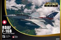 Kinetic Modelbouwpakket Militaire voertuigen - 48159 General Dynamics F-16B Fighting Falcon - Royal Danish Air Force Viper - Straaljager Plastic - 1:48 - Modelbouw