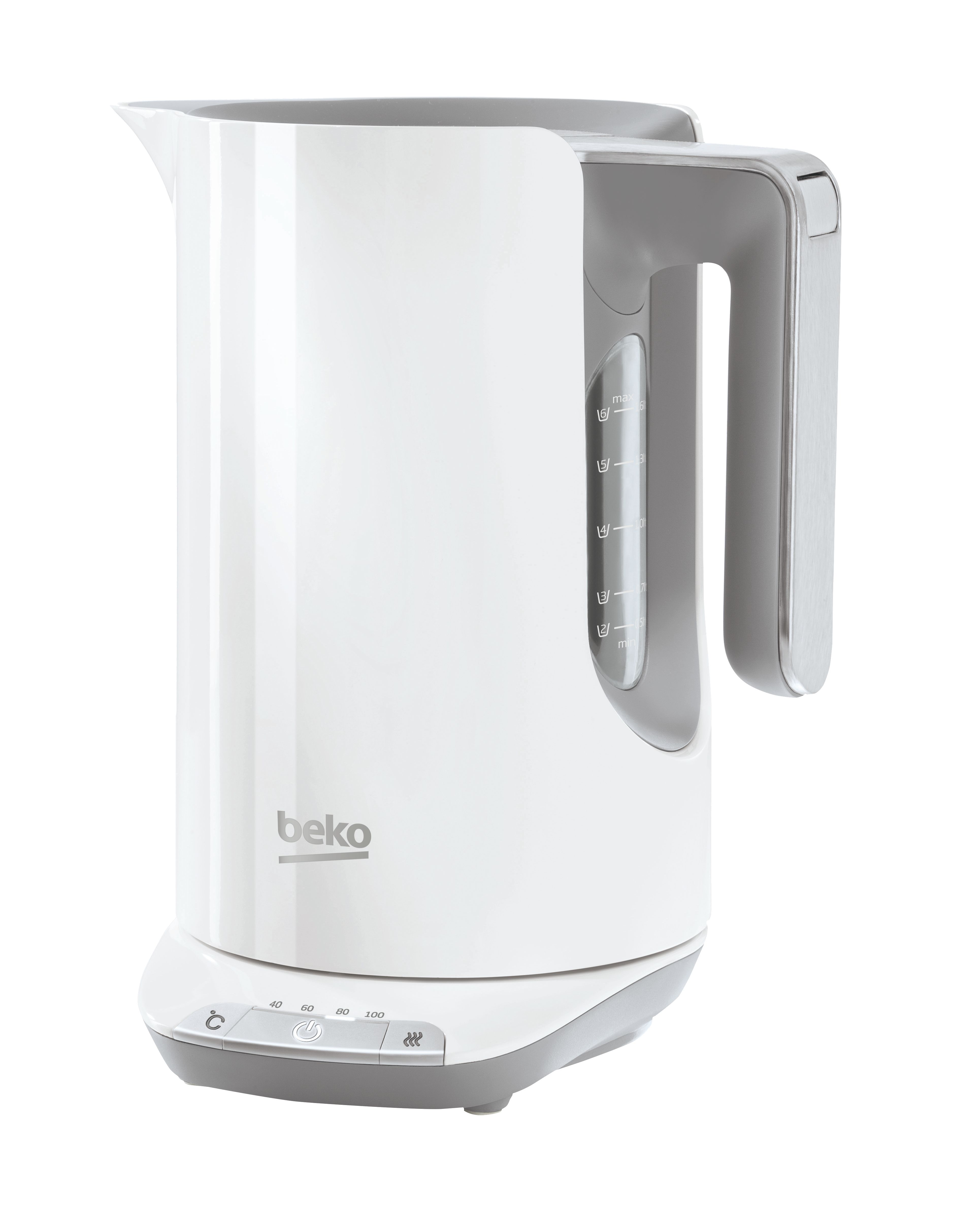 Beko WKD6246W - Waterkoker - 1.6 liter - Wit/Grijs