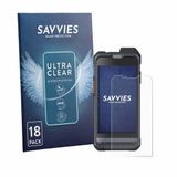 Savvies Screenprotector voor Hytera PNC460 - Folie Beschermfolie transparant 18 Stuks