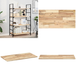 Étagère murale flottante en bois d'acacia massif 100x40x2 cm non traité