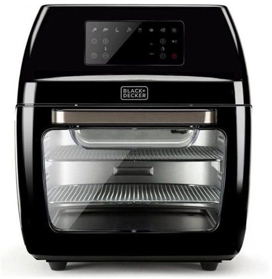 BLACK+DECKER BXAFO1200E Heteluchtfriteuse met Oven - 1700 W - 12 Liter - Zwart