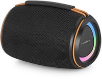 Nedis SPBT2026BK Enceinte Bluetooth - Portable - 40W - Noir/Orange