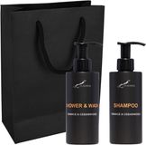Claudius Cosmetics B.V. Douchepakket Sweet Orange & Cedarwood - Shower & Wash + Shampoo - 300 ml per fles - set van 2 stuks - met luxe gift tas - cadeau - giftset voor hem en haar