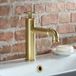 Hudson Reed Mitigeur de lavabo style industriel à 1 trou en or satiné | Zandra