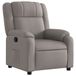 vidaXL Fauteuil verstelbaar stof taupe