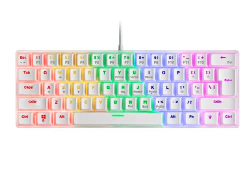 MARS GAMING MK60 - Mechanisch Gaming Toetsenbord - FRGB - Red Switch - US Taal