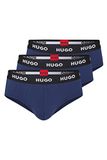 Hugo Boss HUGO Hipster Slips (3-pack) - Heren - Blauw - Maat L
