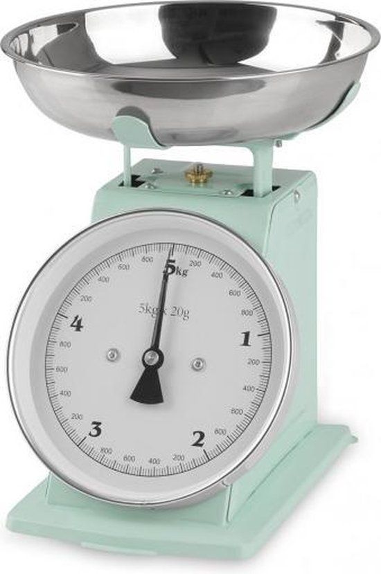 GourmetMaxx Retro Weegschaal - Mint