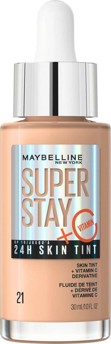 Maybelline New York Foundation Super Stay 24H Skin Tint 21, 30 ml