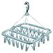 Sèche-chaussettes - Étagère à chaussettes pliable - 32 pinces - Pivotant à 360 degrés - Cintre à chaussettes - Support de séchage de chaussettes
