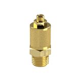 Riegler Geluidsdemper, gesinterde bronce/messing, instelbare afvoerlucht R 3/4, SW 30 mm, bedrijfsdr. Maximale 10 bar, bedrijfstemperatuur. -10 °C tot 250 °C