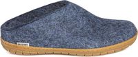 Glerups Slipper met rubber zool-Blauw-42