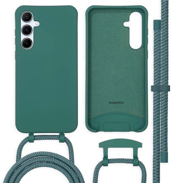 imoshion Color Backcover met afneembaar koord voor de Samsung Galaxy A55 - Donkergroen