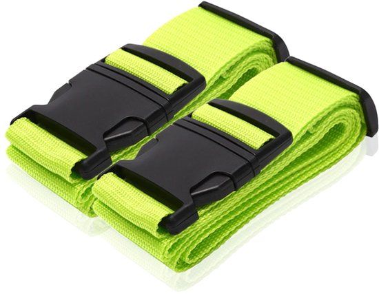 LGT JWLS Lookinggoodtoday Bagageband - 2x Kofferriem Groen