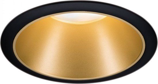 Paulmann Cole - Inbouwspot - Rond - Zwart & Goud - GU10 - Dimbaar - 88mm