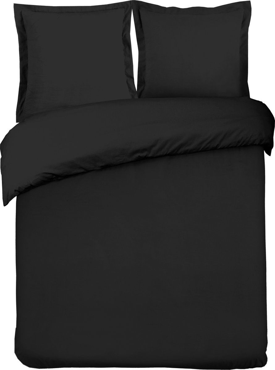 Vision Home VISION Dekbedovertrek - Uni Zwart - Lits-jumeaux - 240x220cm - 5425034099625