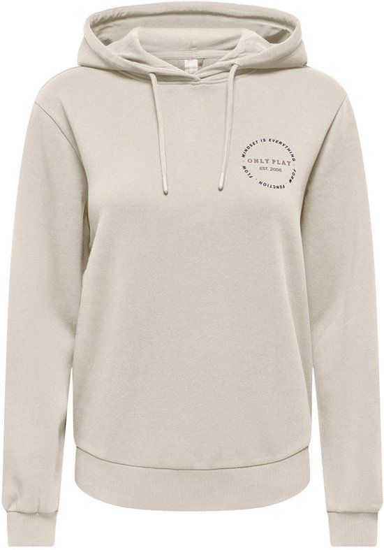 Only Play Cava Hoodie Ecru Polyester Dames
