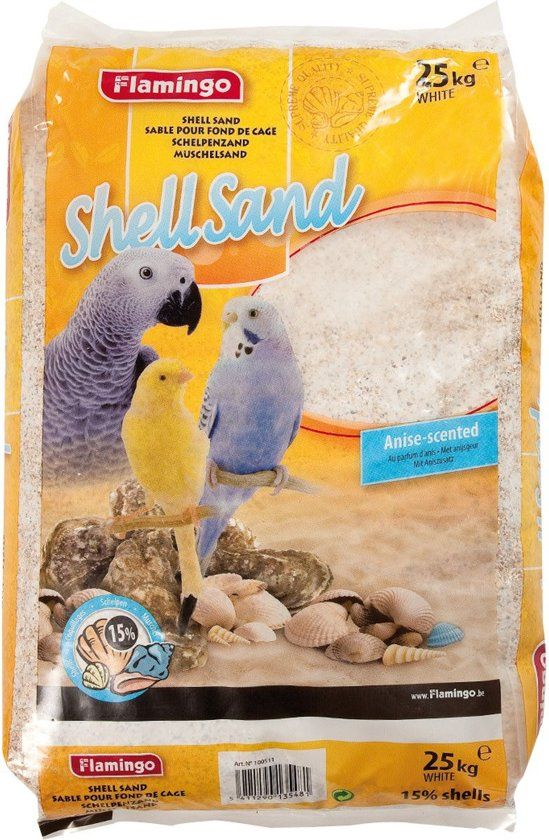 FLAMINGO Schelpenzand wit - 25KG