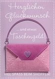 Perleberg Algemene geldkaart - Lifestyle Collection - kaart voor geldgeschenk met winkelmotief & geldenvelop - geldkaarten met bijpassende envelop - cadeaukaart in 11,6 x 16,6 cm