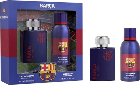 Douglas FC Barcelona Gift Set EDT 100 ml + Deospray 150 ml - Heren