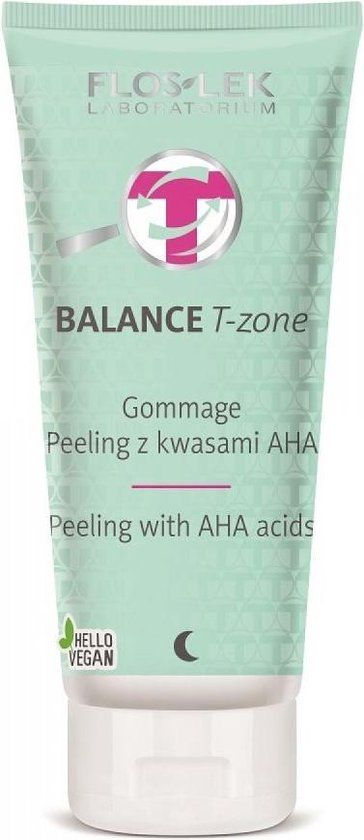 Floslek Balance T-Zone Gommage Peeling - 125ml - Met scrub - Voor gecombineerde, normale, onzuivere en rijpe huid