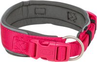 Trixie Halsband Hond Extra Breed Fuchsia - Reflecterend, 40-48 cm, Polyester